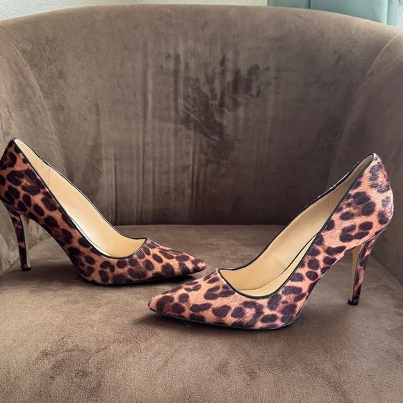 Nine West Leopard Print Pumps - Picture 1 of 5